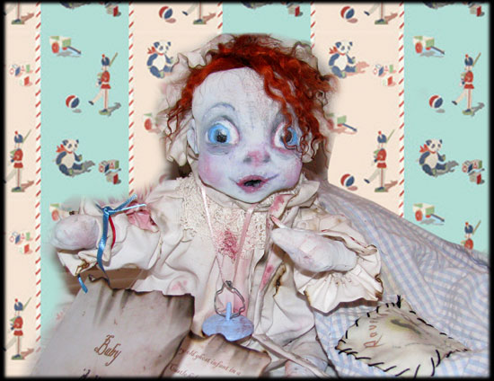 BABY Ghost Doll sitting from Ravensbreath