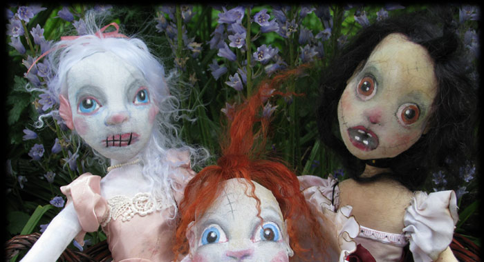 Ratgirl, Baby and Annabel Lee Ghost Dolls of Ravensbreath