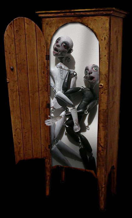 Annabel and Percy in the Wardrobe in their Deathday Suits, the haunted Ghost Dolls of Ravensbreath Castle Annabel and Percy in the Wardrobe in their Deathday Suits, the haunted Ghost Dolls of Ravensbreath Castle